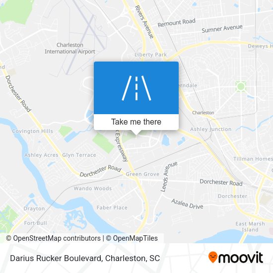 Mapa de Darius Rucker Boulevard