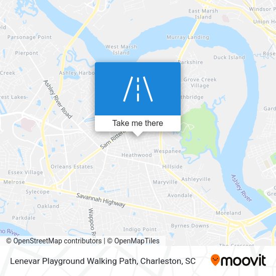 Mapa de Lenevar Playground Walking Path