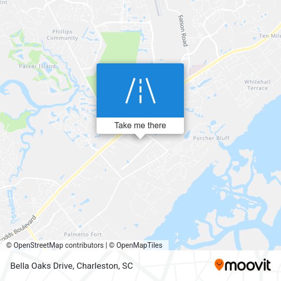 Mapa de Bella Oaks Drive