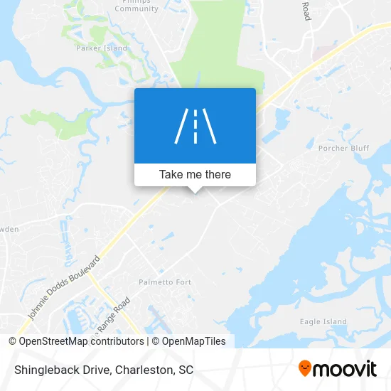 Shingleback Drive map