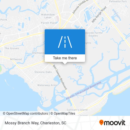 Mossy Branch Way map