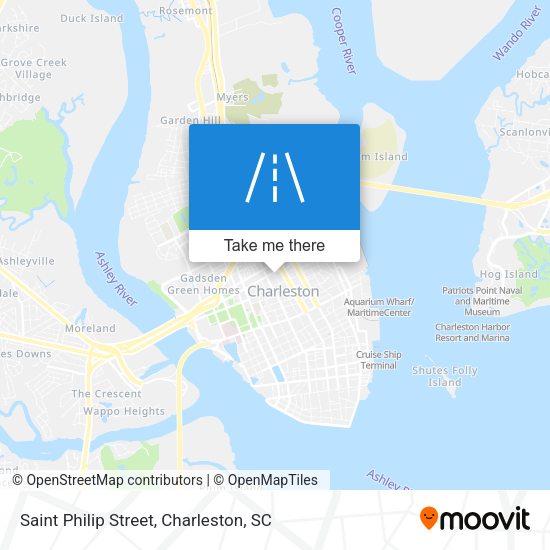 Saint Philip Street map