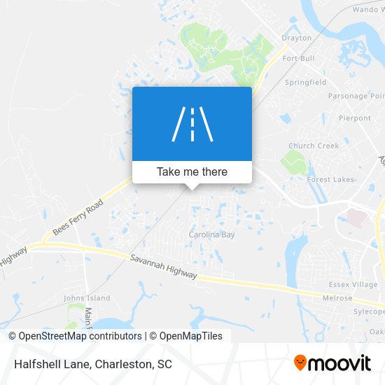 Halfshell Lane map