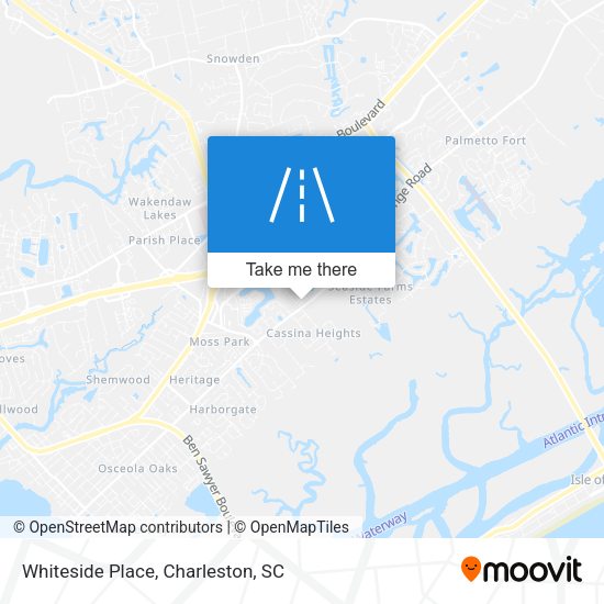 Whiteside Place map