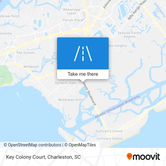 Key Colony Court map