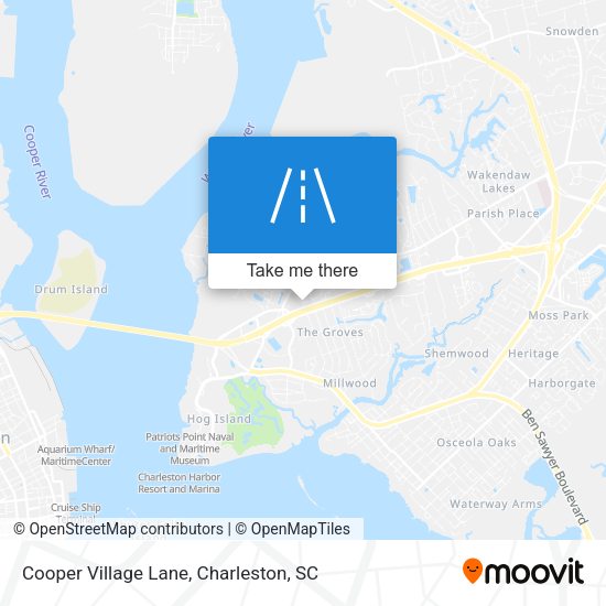 Cooper Village Lane map
