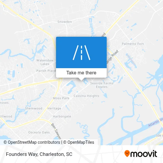 Founders Way map