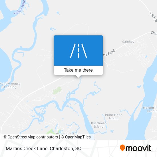 Martins Creek Lane map