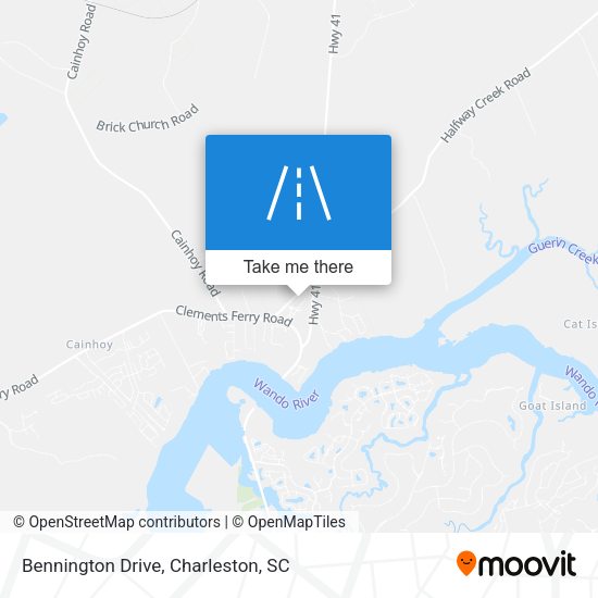 Mapa de Bennington Drive