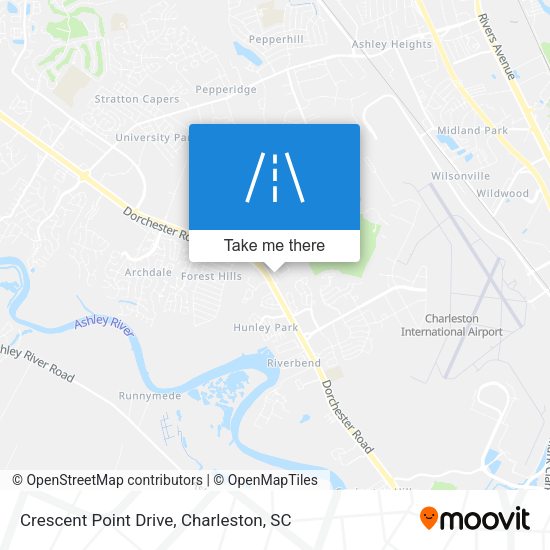 Crescent Point Drive map