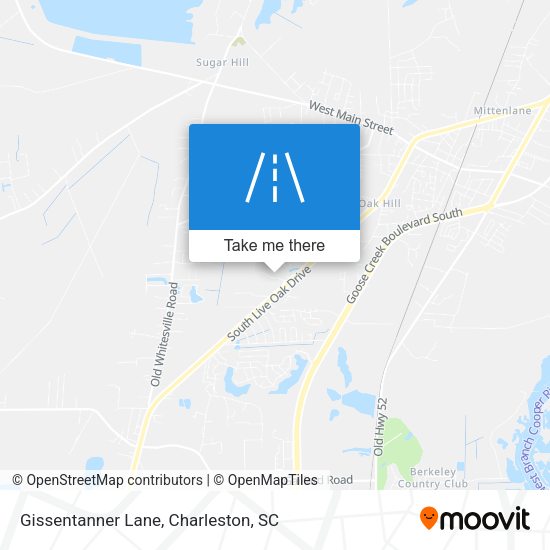 Gissentanner Lane map