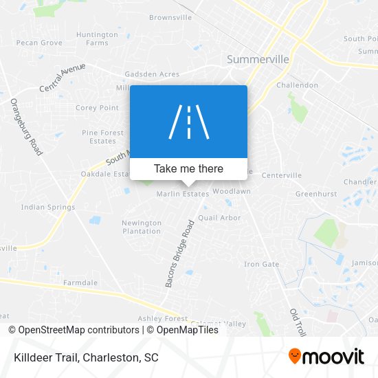 Mapa de Killdeer Trail