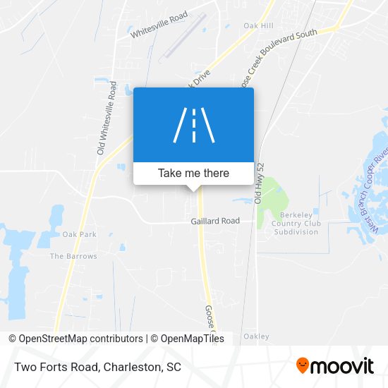Mapa de Two Forts Road