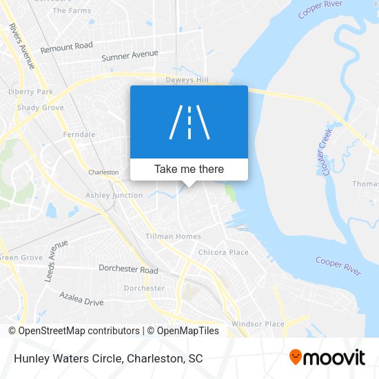 Hunley Waters Circle map