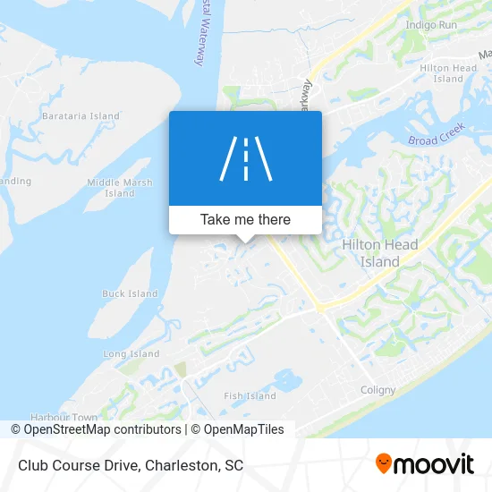 Club Course Drive map