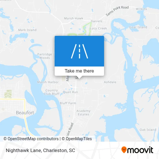 Nighthawk Lane map