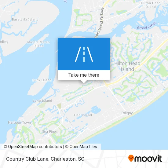 Country Club Lane map
