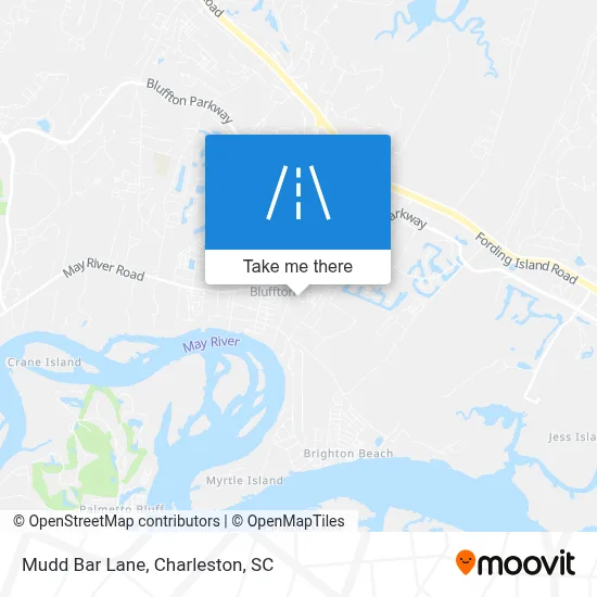 Mudd Bar Lane map