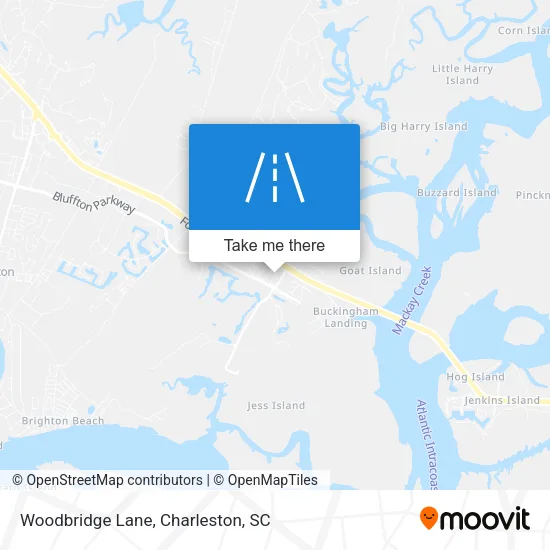 Woodbridge Lane map