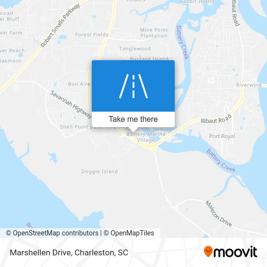 Marshellen Drive map