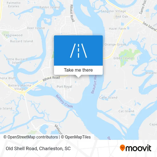 Old Shell Road map