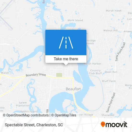 Spectable Street map