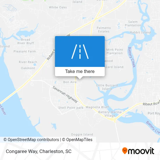 Congaree Way map