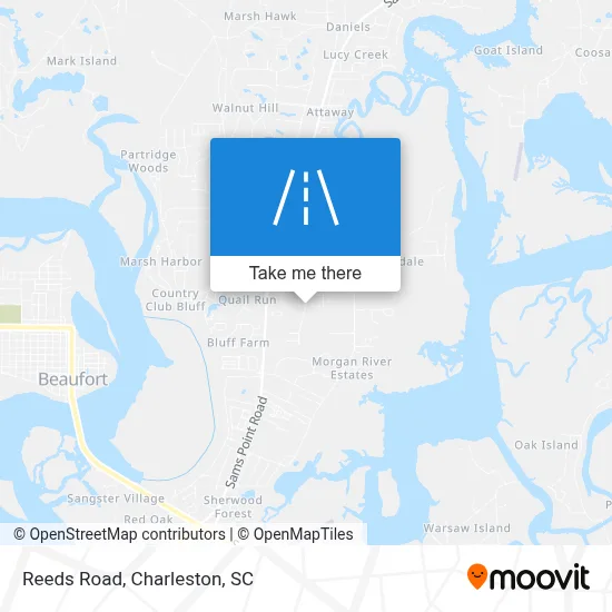 Reeds Road map