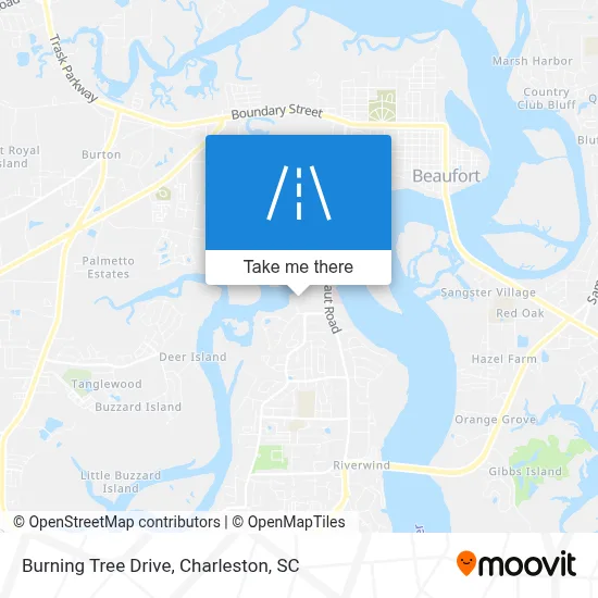 Burning Tree Drive map
