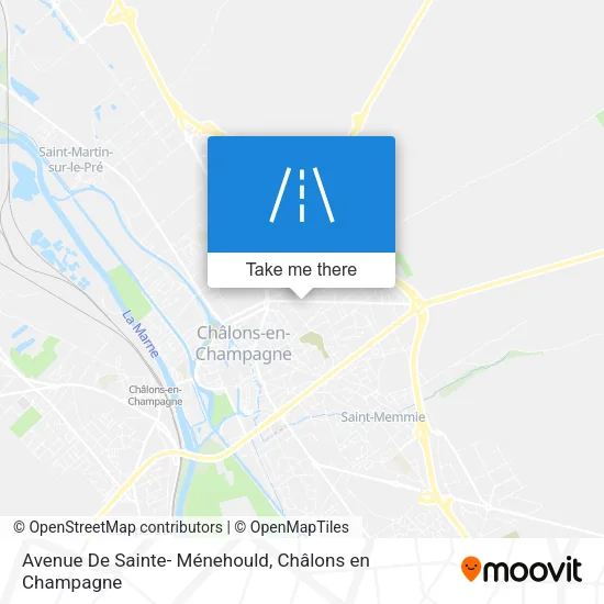 Avenue De Sainte- Ménehould map