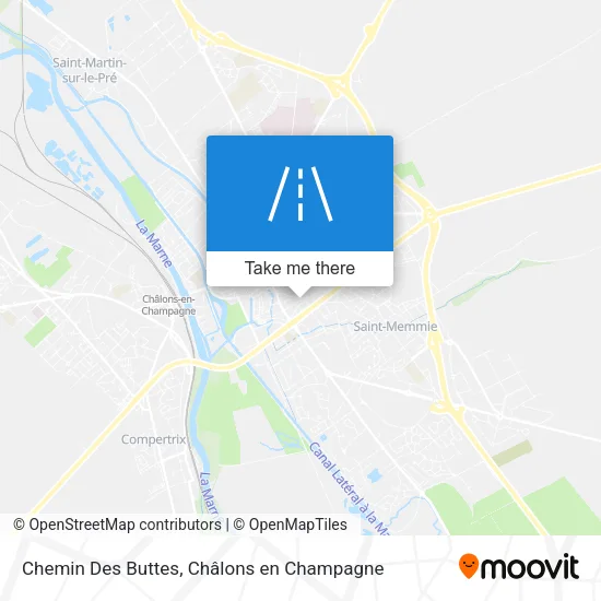 Chemin Des Buttes map