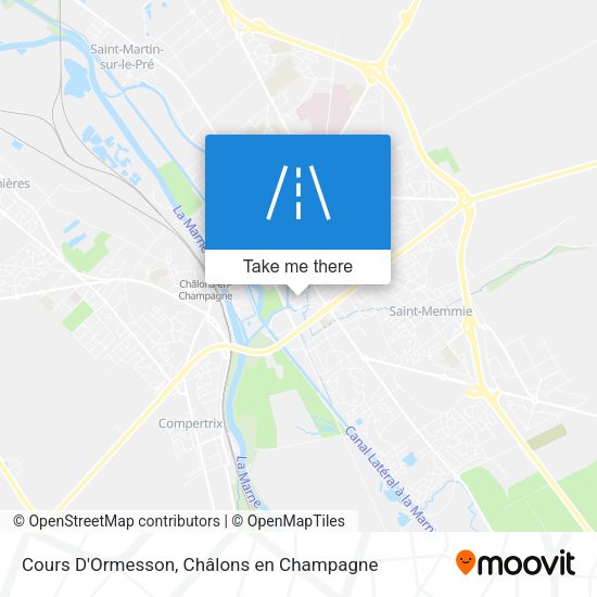 Cours D'Ormesson map
