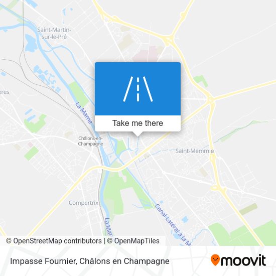 Impasse Fournier map
