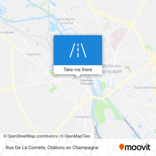 Rue De La Comète map
