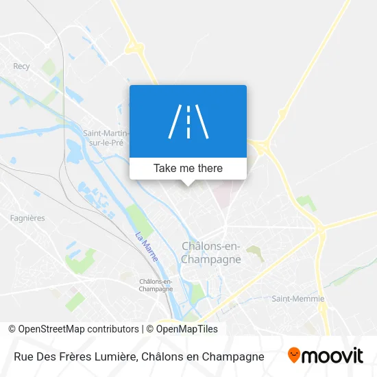 Mapa Rue Des Frères Lumière