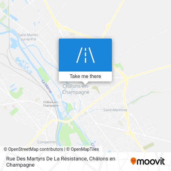 Rue Des Martyrs De La Résistance map