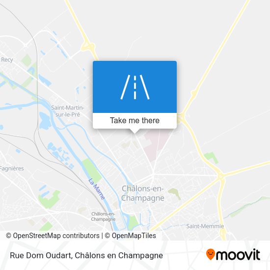 Rue Dom Oudart map