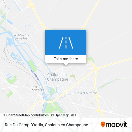 Rue Du Camp D'Attila map