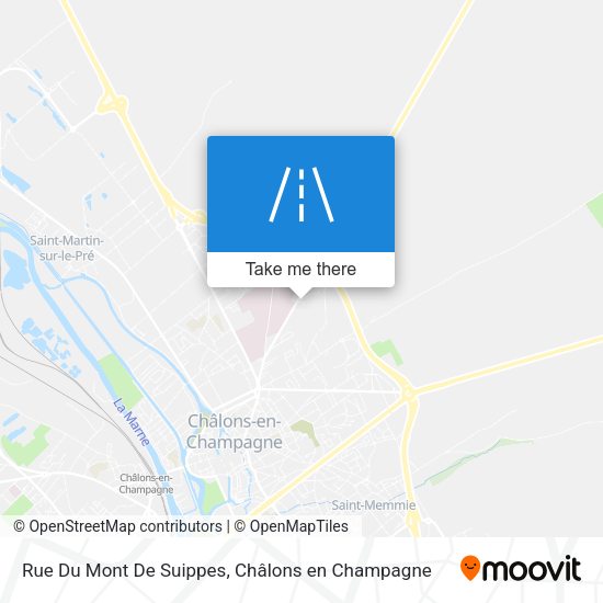 Rue Du Mont De Suippes map