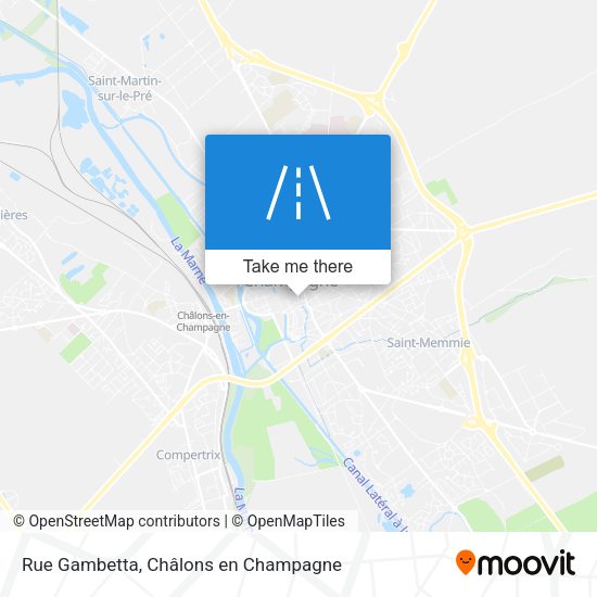 Rue Gambetta map