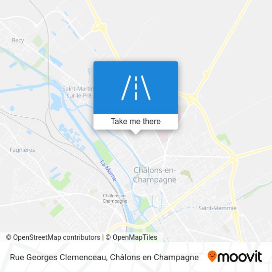 Rue Georges Clemenceau map