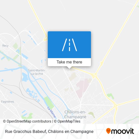 Rue Gracchus Babeuf map
