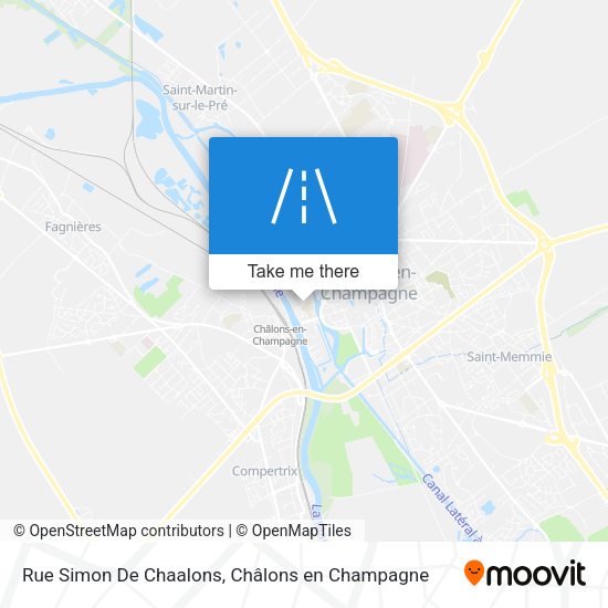Rue Simon De Chaalons map