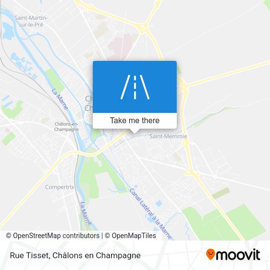 Rue Tisset map