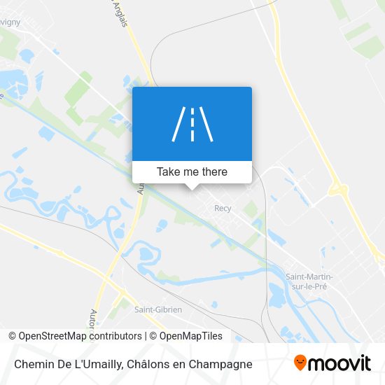 Chemin De L'Umailly map