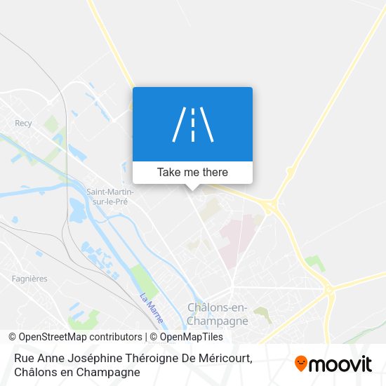 Rue Anne Joséphine Théroigne De Méricourt map