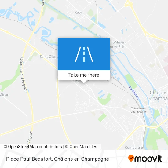 Place Paul Beaufort map