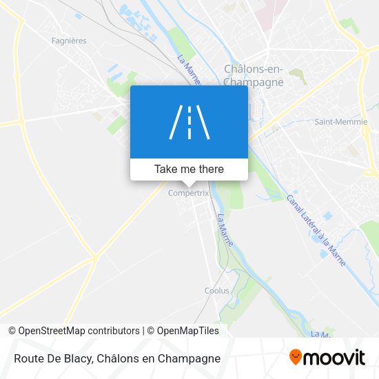 Route De Blacy map