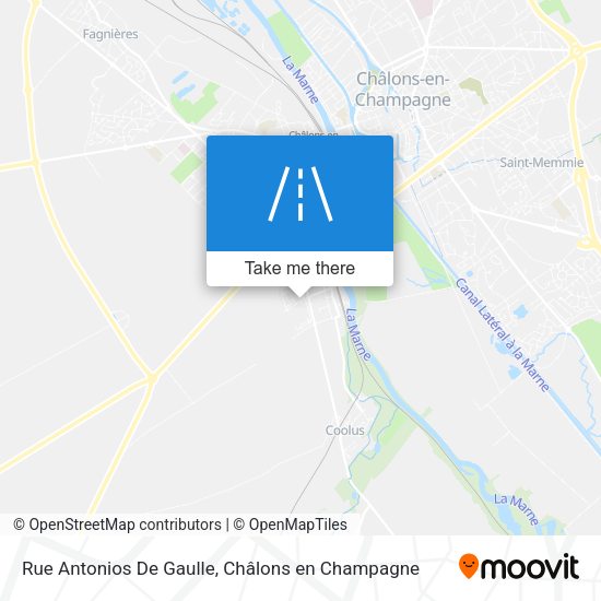 Rue Antonios De Gaulle map
