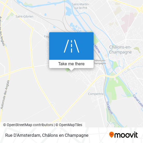 Mapa Rue D'Amsterdam